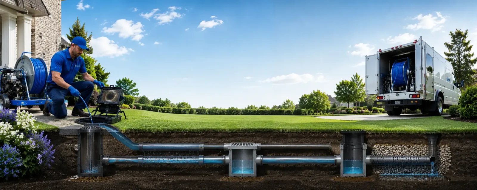 Outdoor drain cleaning information for Gray, IA